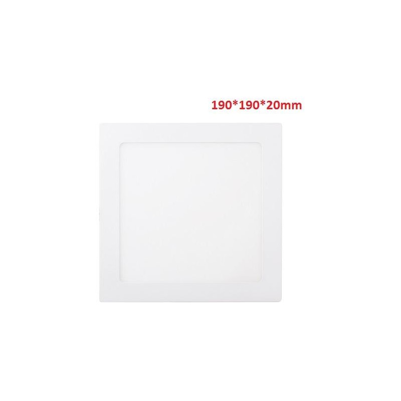 15W-1100LM-4000K120º-190*190*20mm/180*180mm-AC90-265V