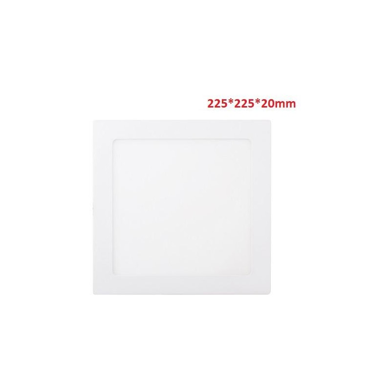 18W-1300LM-4000K120º-225*225*20mm/205*205mm-AC90-265V