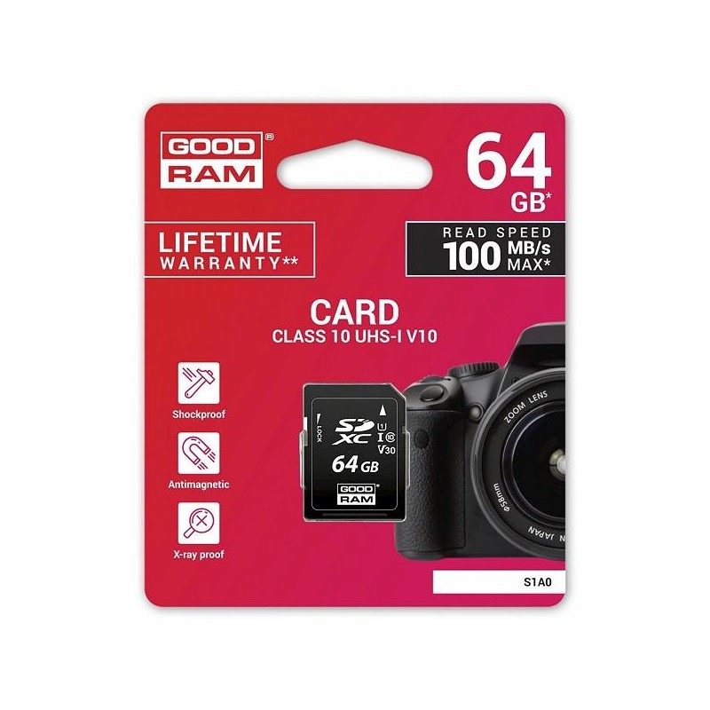 Scheda SD 64GB SDXC Goodram - blister retail