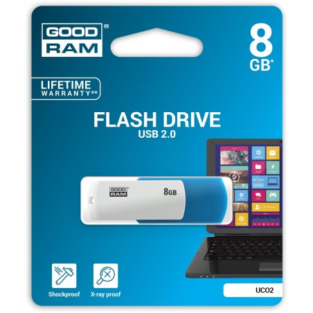 Pendrive GoodRAM 8GB UCO2 MIX USB 2.0 - retail blister