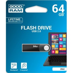 Pendrive GoodRAM 64GB URA2 metal USB 2.0 - retail blister