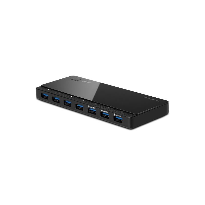 Hub 7 porte USB 3.0 fino a 5 Gbps alimentato 12V-2.5A UH700