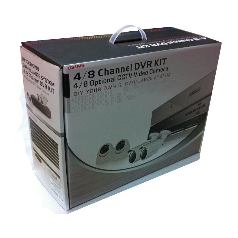 Kit Analogico, 1 DVR 1080N, 2 bullet e 2 dome AHD 720p