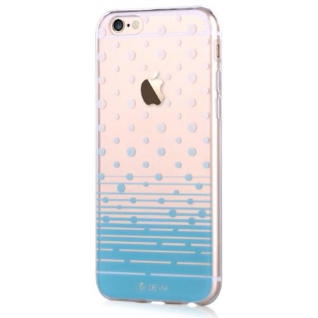 Custodia Vango soft Polka per iPhone 6S/6 Plus Blu