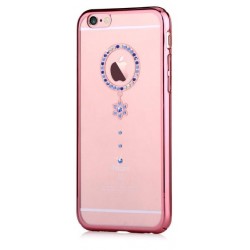 Cover Swarovski iPhone 6/6S Plus Crystal Camelia Blu RG