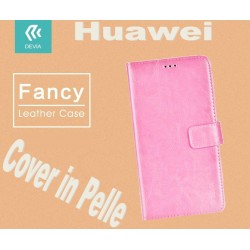 Custodia a Libro in Pelle Per Huawei P8 Lite Rosa