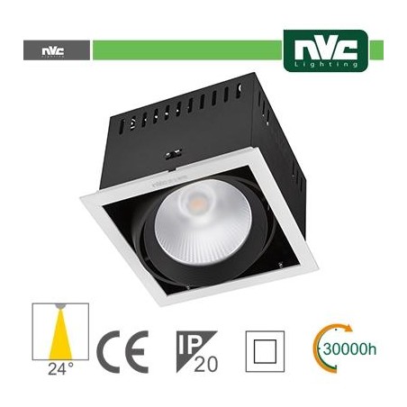 Incasso Multi lampada - 24w(1x24w) 3000k 2100lm24° CRI90