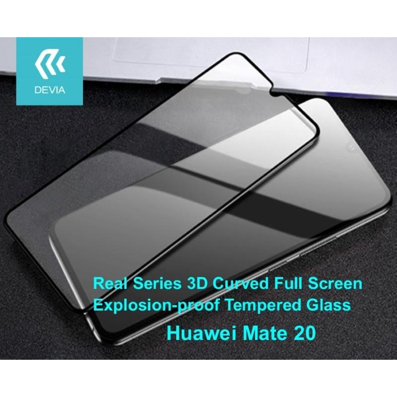 Pellicola in vetro temperato Full Screen per Mate 20 Nera