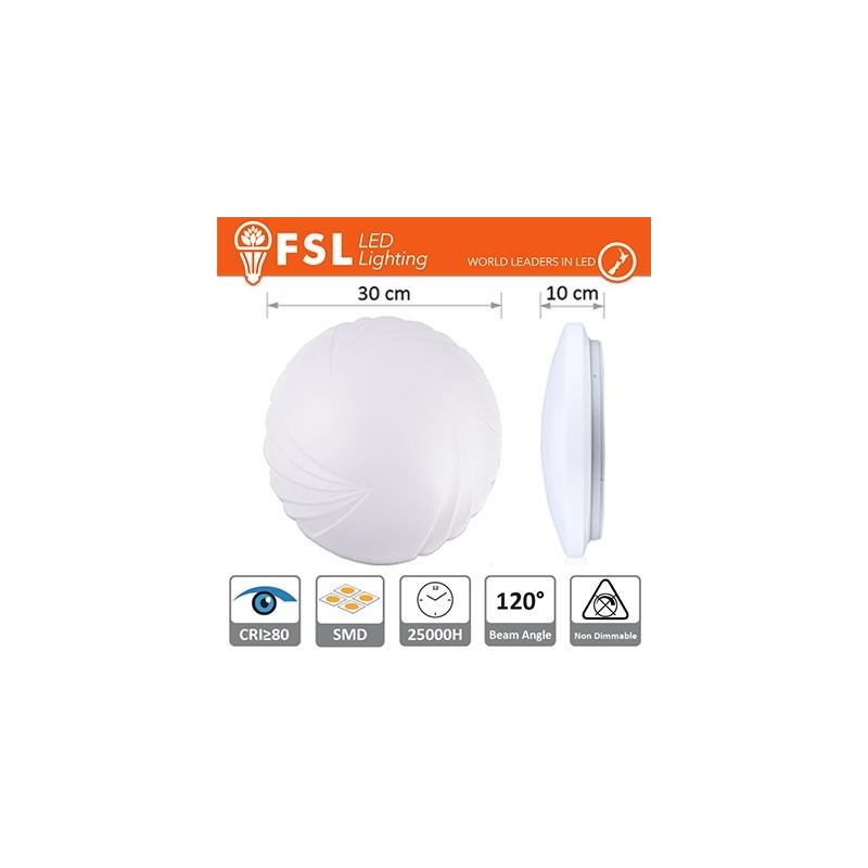 Plafoniera Motivo 18W - 6500K 1250LM 120º 300X100mm CRI80