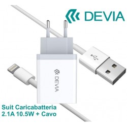 Suit Carica Batteria 2,1A e Cavo lightning iOS Apple