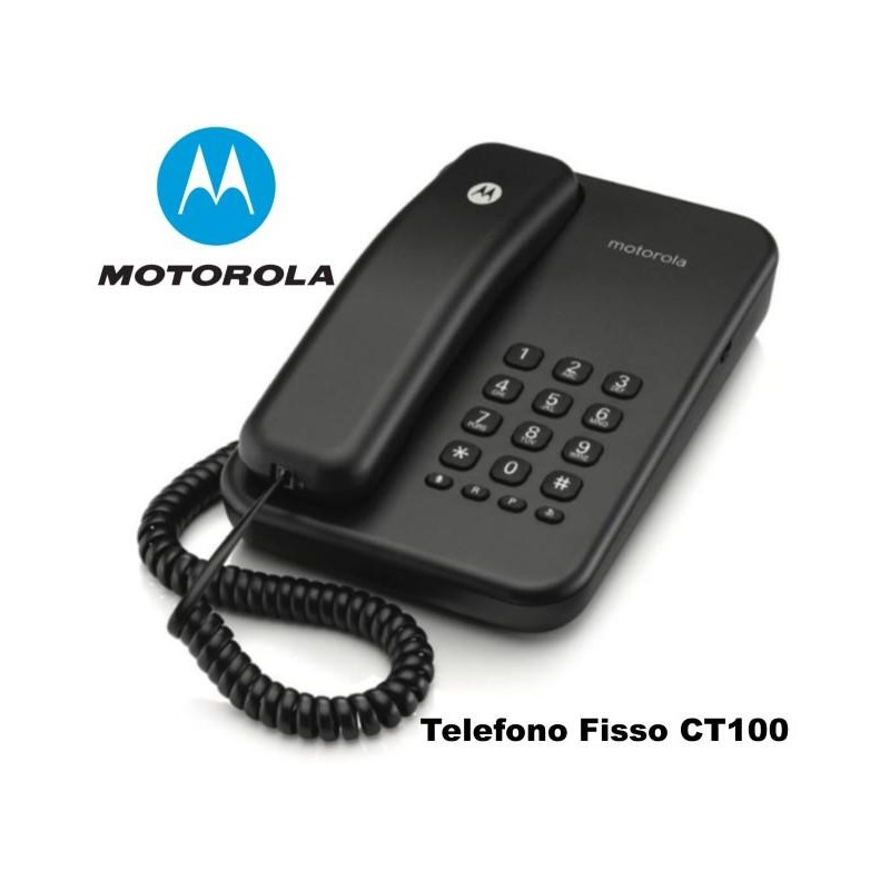 TELEFONO FISSO CT100 MOTOROLA NERO