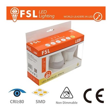 Lampada Goccia: Confezione 3PACK - 12W 3000K 1050LM