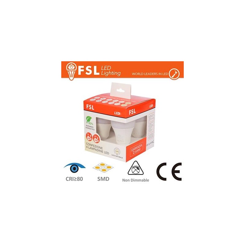 Lampada Goccia: Confezione 4PACK Mix 2x9w + 2x12w 3000K