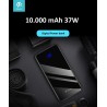 Power Bank Slim 10.000 mah Digitale 3 Uscite 37W Nero