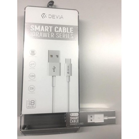 Set 8 cavi 1Mt Lightning con blister dosatore Idriver Bianco