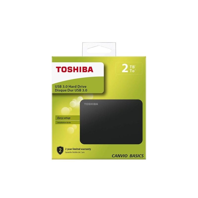 Toshiba HDD esterno 2,5'' 2 TB Nero USB 3.0 - retail box
