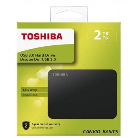 Toshiba HDD esterno 2,5'' 2 TB Nero USB 3.0 - retail box