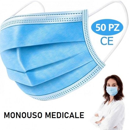 Per Adulti mascherina Chirurgica Medicale monouso 3 strati
