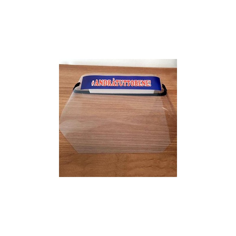 Visiera protettiva in PVC con elastico AndràTuttoBene