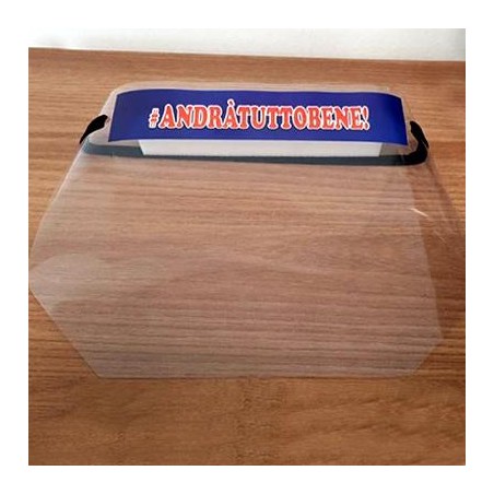 Visiera protettiva in PVC con elastico AndràTuttoBene