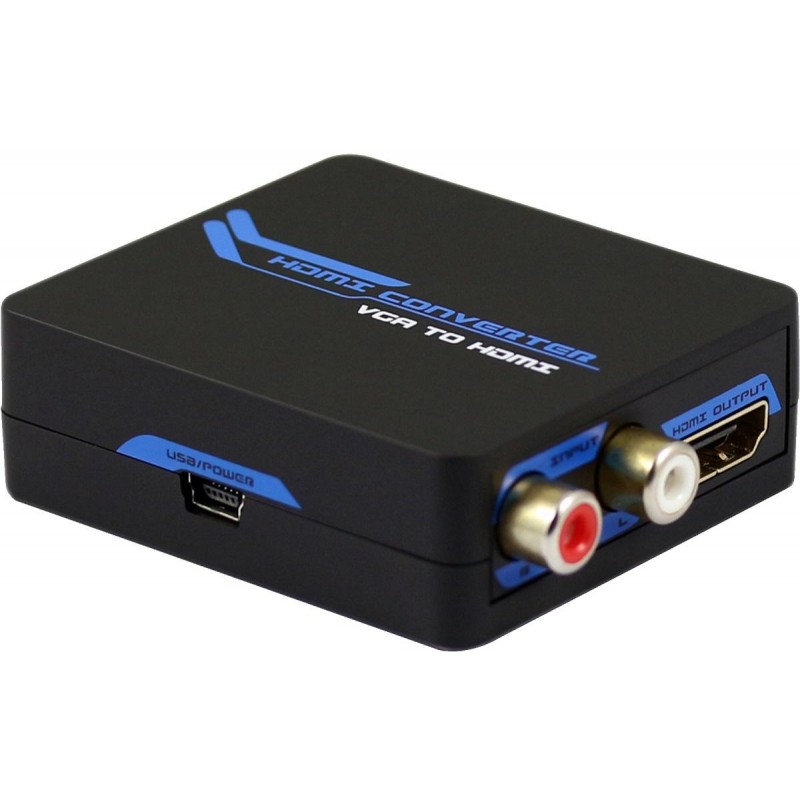 Mini Convertitore attivo da VGA+Audio ad HDMI 1080p