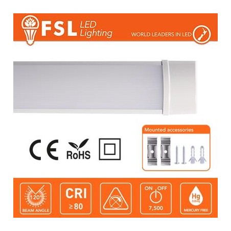 Plafoniera LED Lineare IP20 60cm 18W 1275LM 4000K